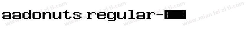 aadonuts regular字体转换